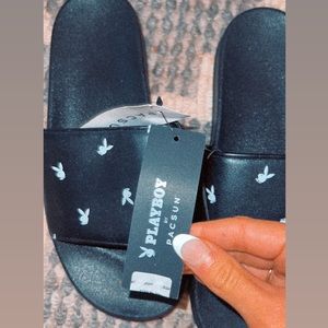 Playboy slides never worn